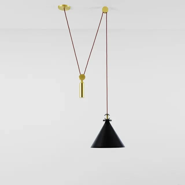 Modern Pulley DIY Combine Metal Pendant lights Kitchen Adjustable Italian Designer Dinning Room Decor LED Pendant Light