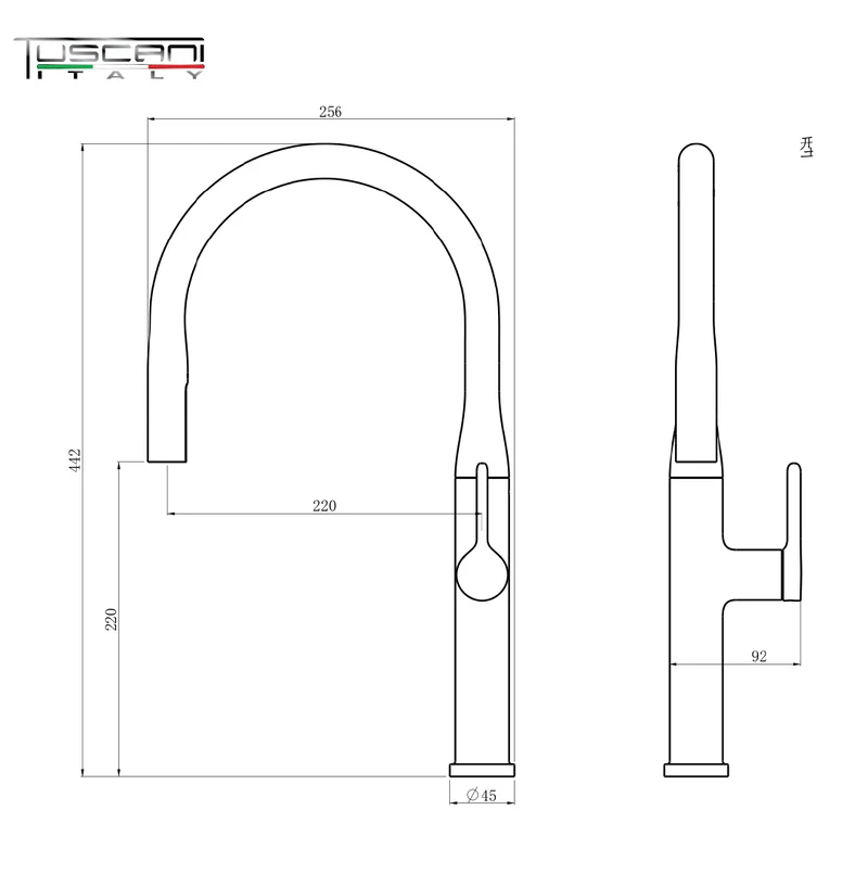 Tuscani TK121PO Kitchen Mixer
