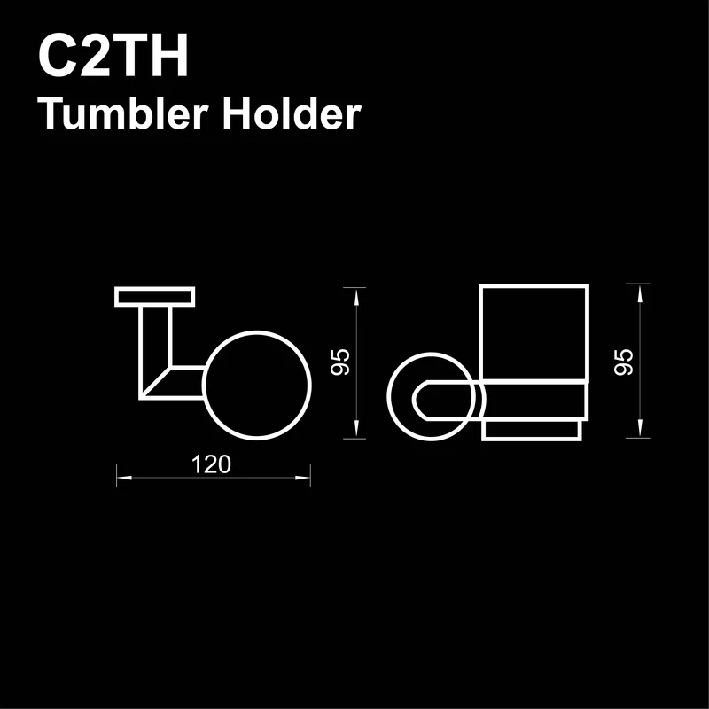 C2TH - COLOSEO Series Tumbler Holder- Bathroom Accessories