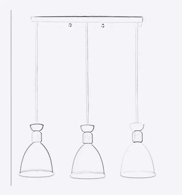 Modern Chandeliers Wooden Pole Simple Style Lamps Coffee Shop Restaurant Dining Room Decoration Hanging Suspension Luminaire