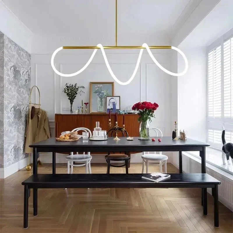 Modern Simple Note Chandelier Pendant Light Living Room Cafe Light Fixtures Decoration Nordic Designer Luxury Restaurant LED