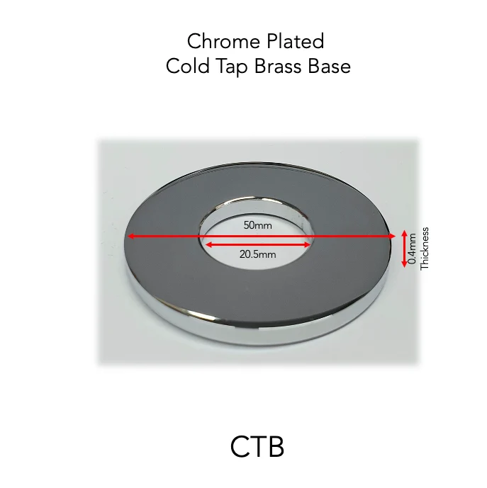 CTB - Chrome Plated Cold Tap Brass Base