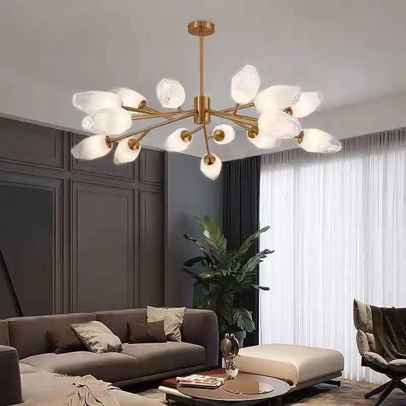 Nordic living room chandelier atmospheric magic bean molecular lamp modern minimalist living room bedroom creative glass lamps