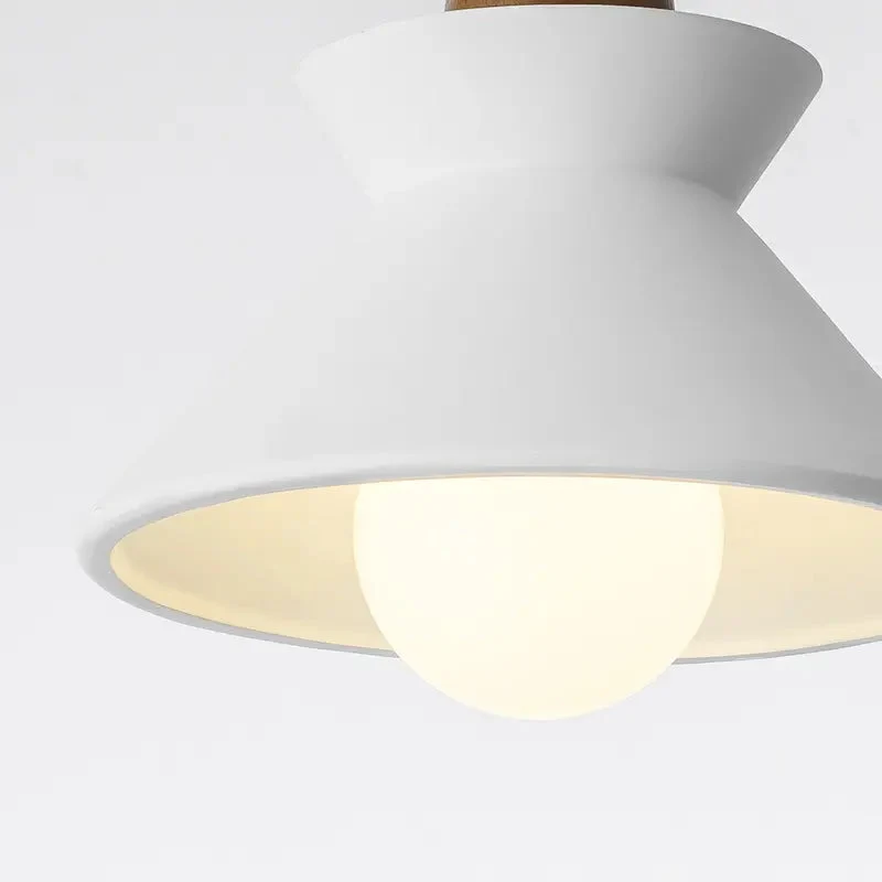Nordic white cement bedside chandelier creative personality art model room living room restaurant hotel bar small chandelier