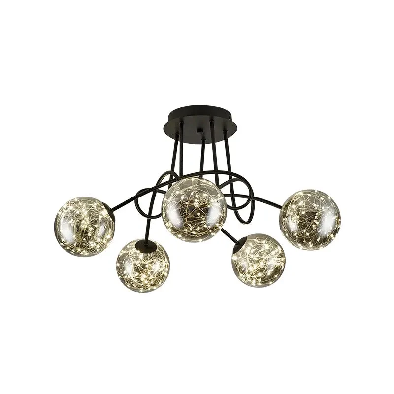 Gypsophila ceiling lamp simple modern living room lamp Nordic light luxury design sense home master bedroom dining room lamp