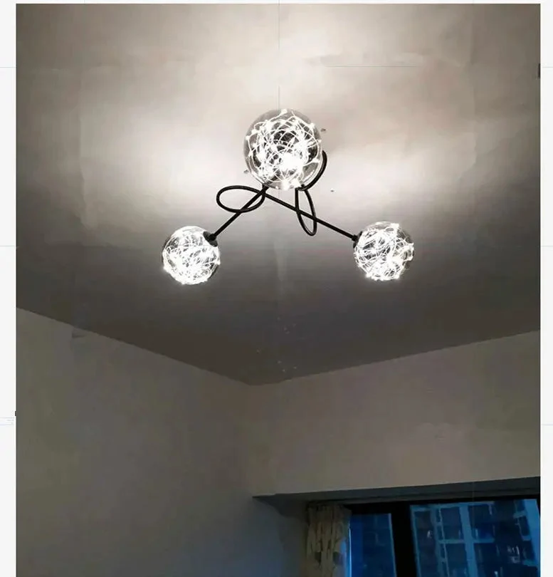 Gypsophila ceiling lamp simple modern living room lamp Nordic light luxury design sense home master bedroom dining room lamp