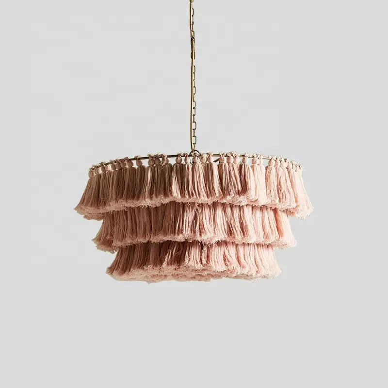 Bohemian Chandelier Pendant Light Chain Pendent Tiered LED Light