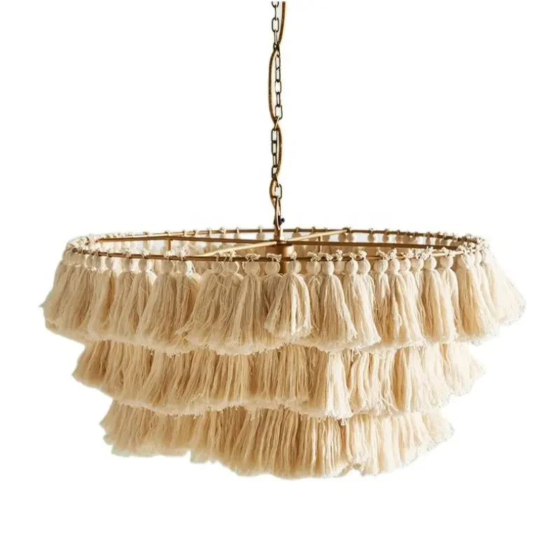 Bohemian Chandelier Pendant Light Chain Pendent Tiered LED Light