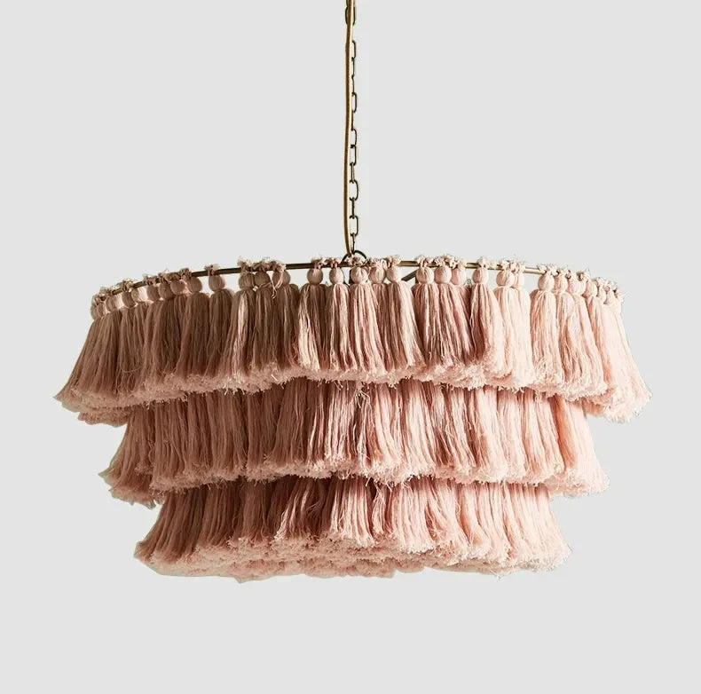 Bohemian Chandelier Pendant Light Chain Pendent Tiered LED Light