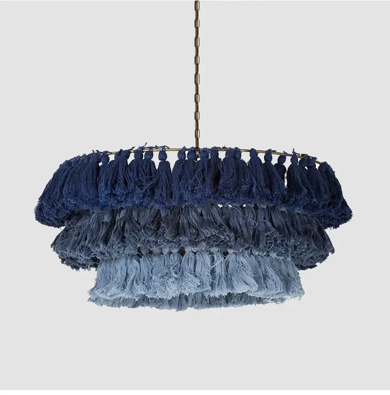 Bohemian Chandelier Pendant Light Chain Pendent Tiered LED Light