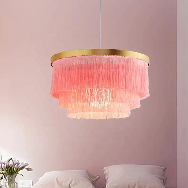 Modern Chandelier Lighting Dining room Bar Kitchen fringe lamp suspension Decoration Pendant Light Creative led pendant lights