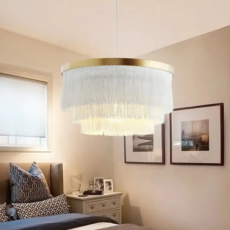 Modern Chandelier Lighting Dining room Bar Kitchen fringe lamp suspension Decoration Pendant Light Creative led pendant lights