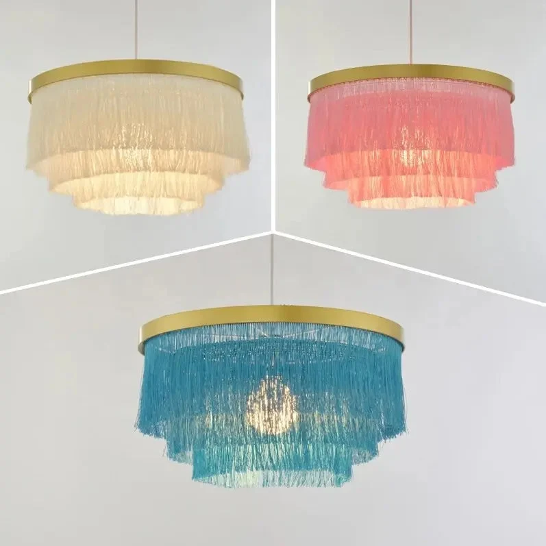 Modern Chandelier Lighting Dining room Bar Kitchen fringe lamp suspension Decoration Pendant Light Creative led pendant lights