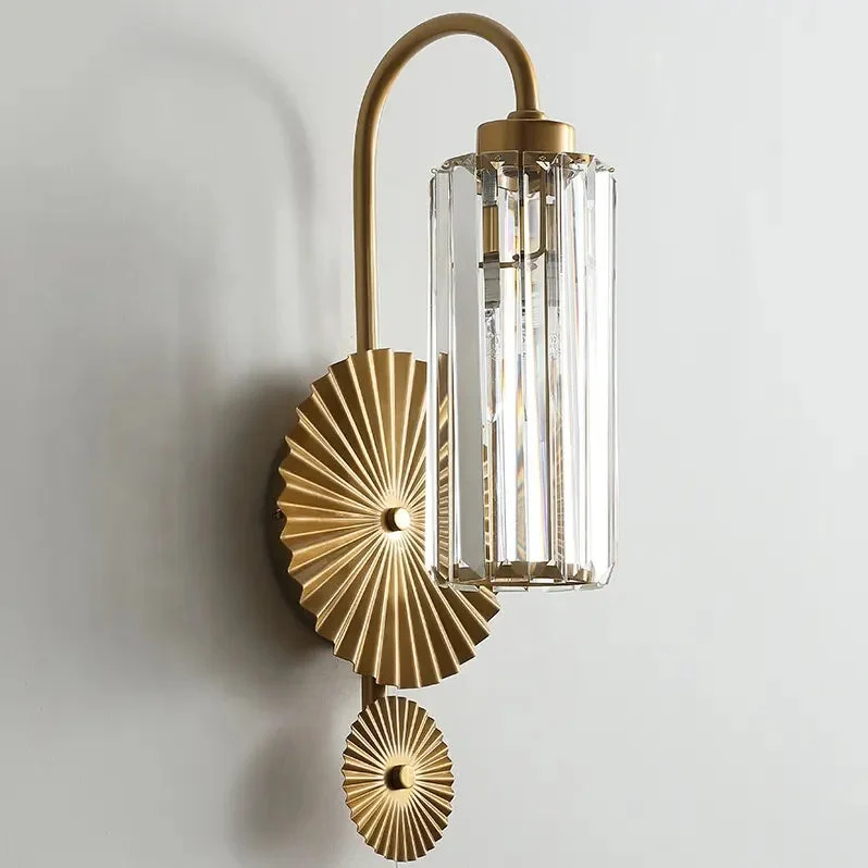 Luxury Crystal Wall Lamps Living Room Background Led Wall Lamp Interior Hotel Bedside Lamp Staircase Aisle Decorative Light Gold