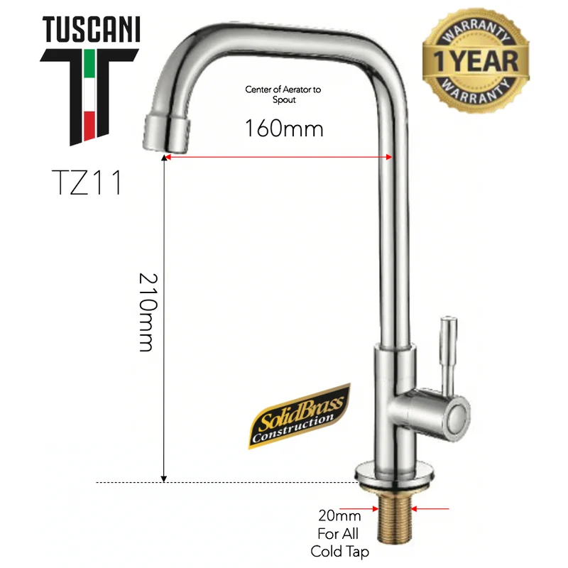 TZ11 - Zenio Series Kitchen Cold Tap