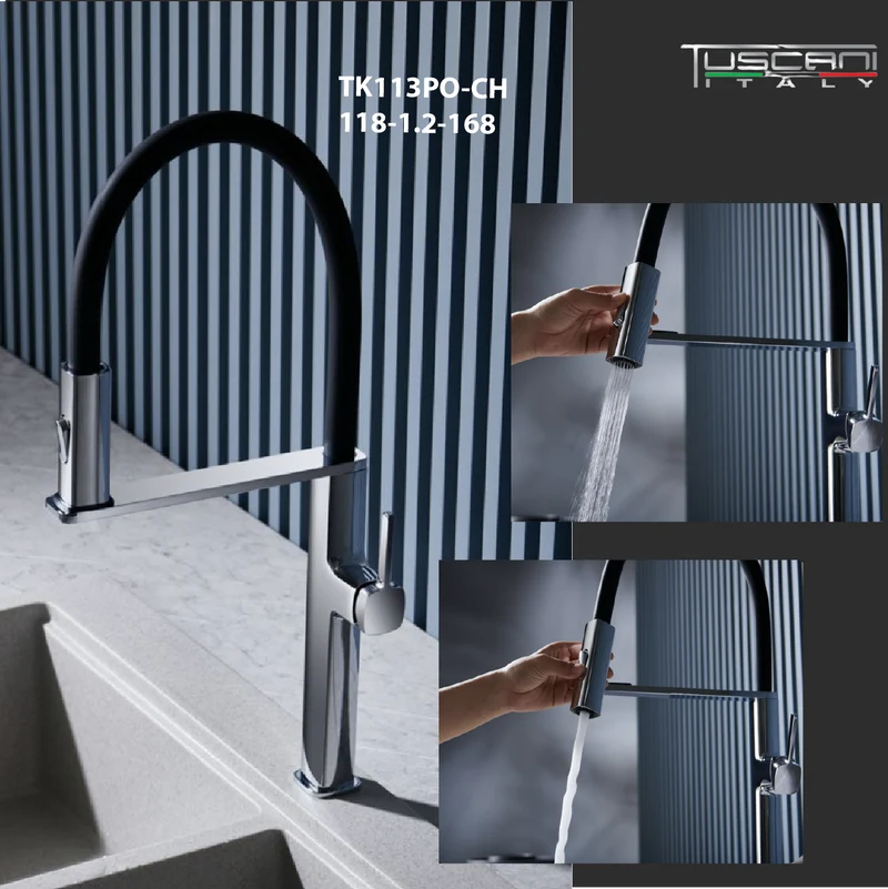 TK113PO - Kitania Series Pull Out Kitchen Mixer