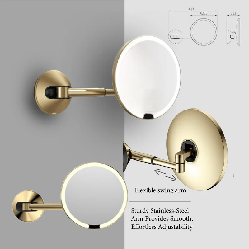 Tuscani JAVA TJ-M8881 Wall Hung Design Makeup Mirror