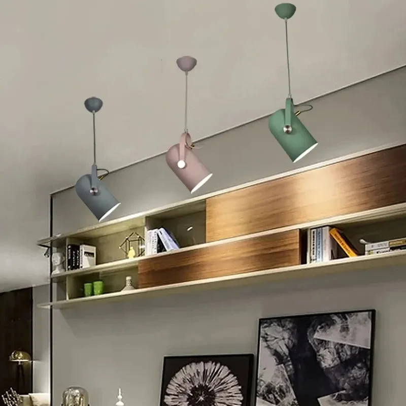 Nordic Minimalism droplight Angle adjustable E27 small pendant lights, Home decor lighting lamp and Bar Showcase spot light