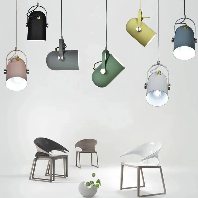 Nordic Minimalism droplight Angle adjustable E27 small pendant lights, Home decor lighting lamp and Bar Showcase spot light