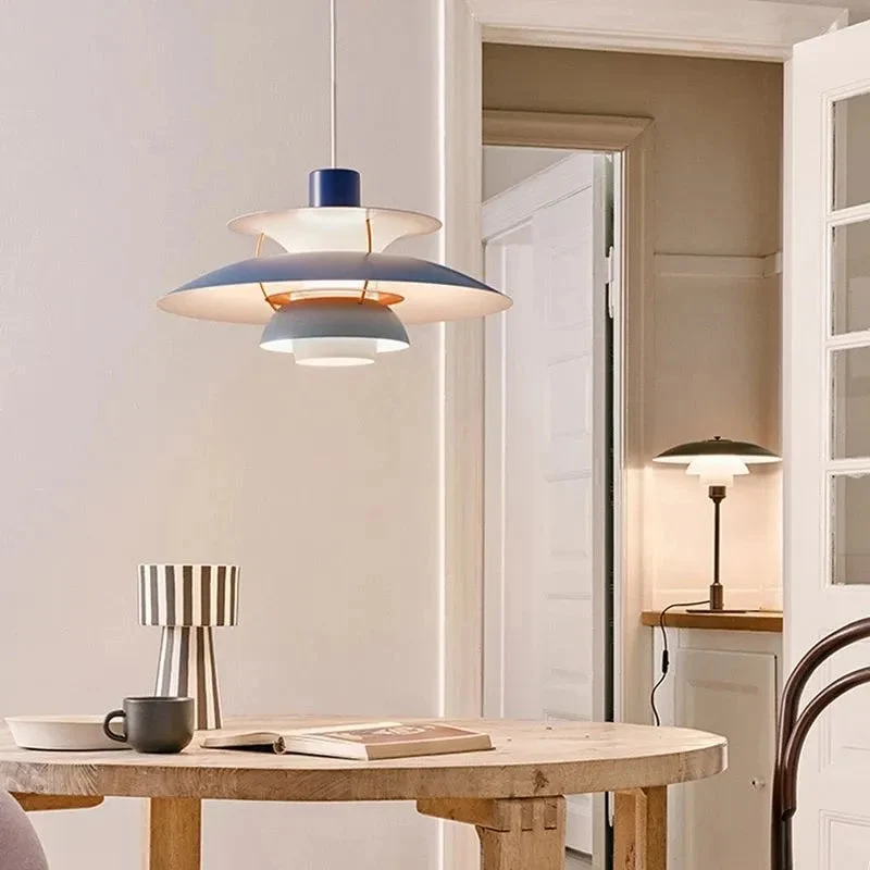 Modern design Pendant Light Colorful Umbrella shape Led Suspend lamp for Living room Parlor Foyer Lustres Lampadario Luminaire