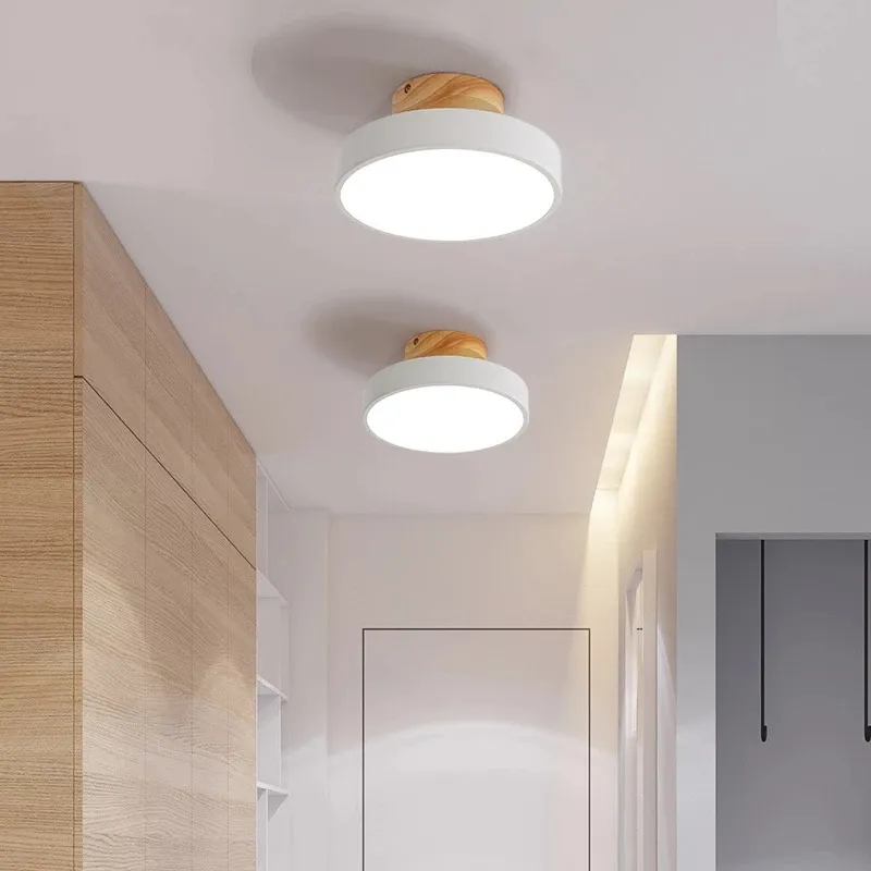 Ceiling Lights Modern Led Nordic Wood Lighting
