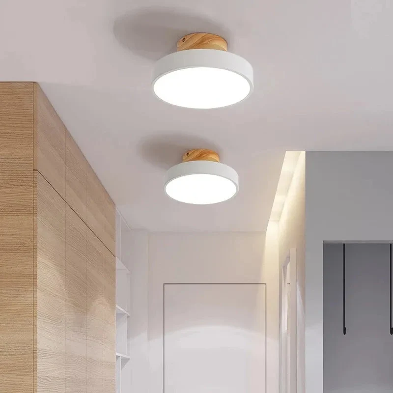 Ceiling Lights Modern Led Nordic Wood Lighting Fixture