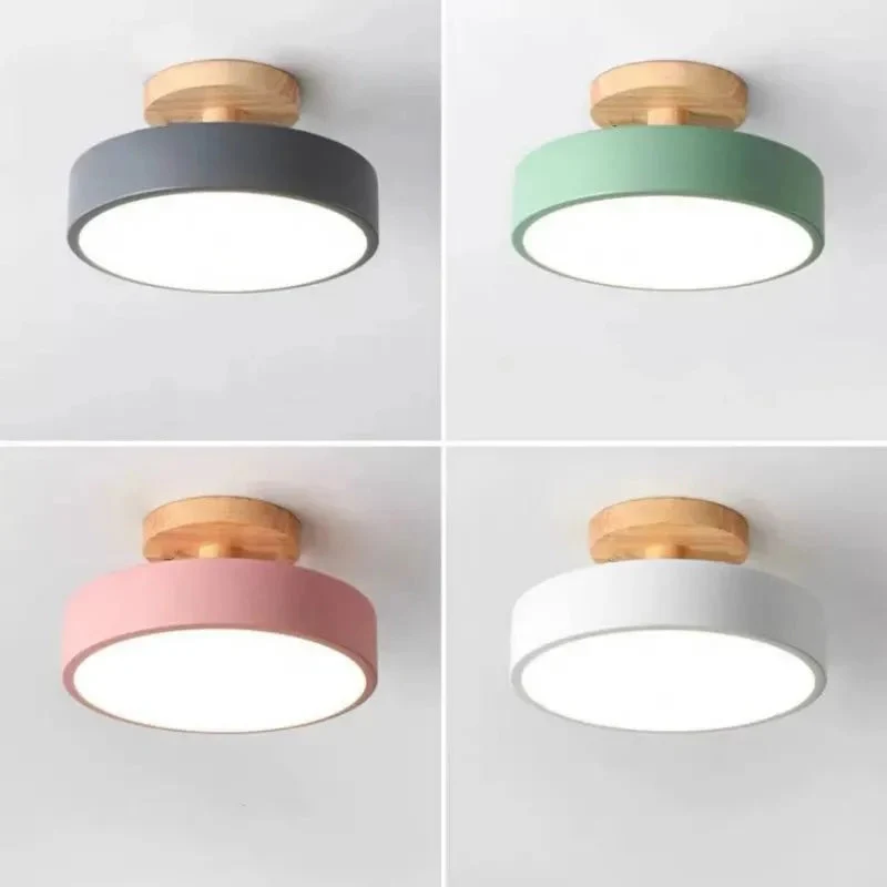Ceiling Lights Modern Led Nordic Wood Lighting Fixture