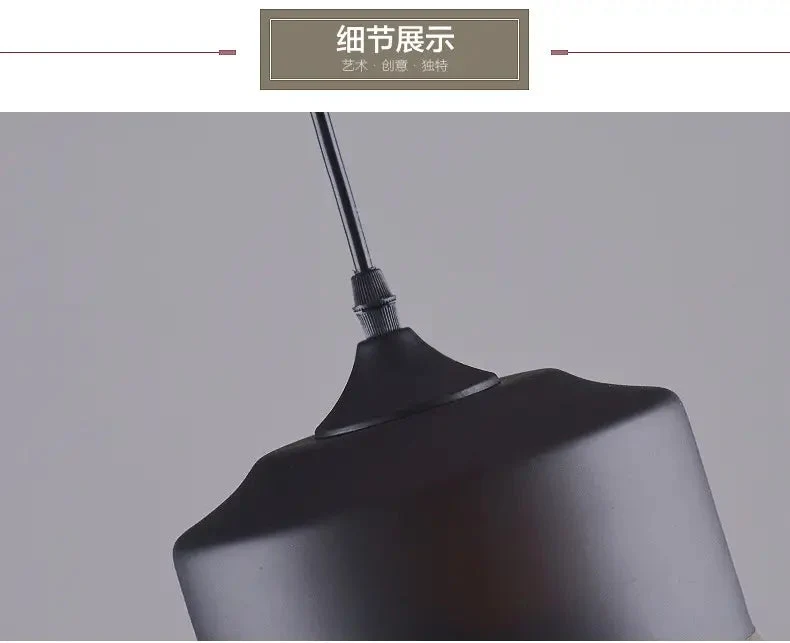 Modern minimalist loft pendant lamps bar counter dining room living room personality creative bar glass chandelier
