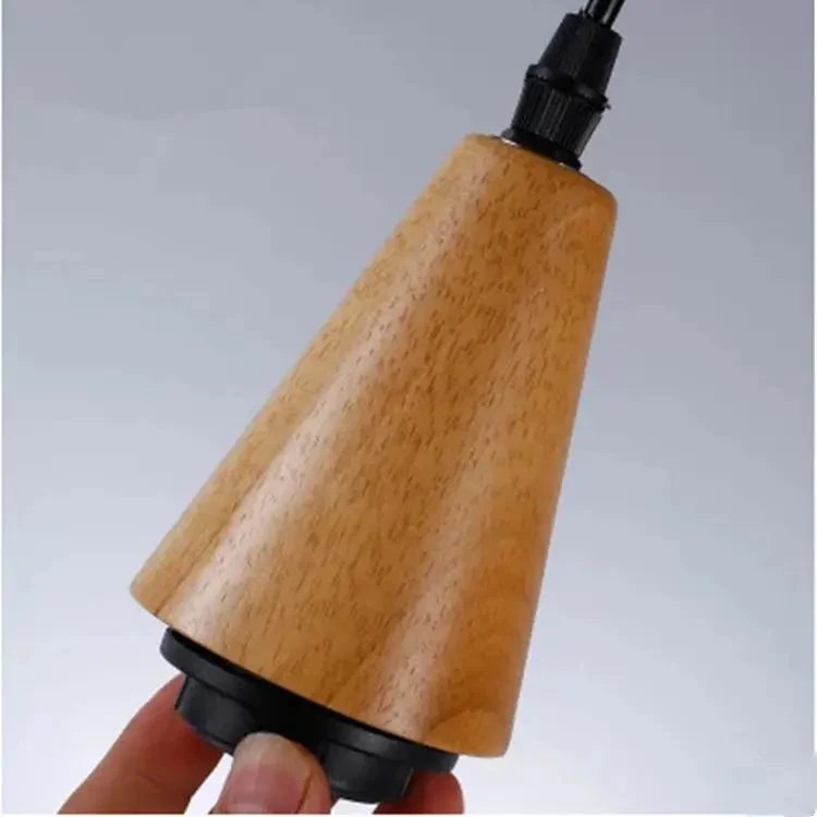 Nordic solid wood glass chandelier Modern style bedside bar dining room glass chandelier