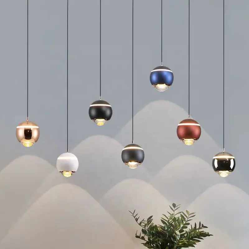 Modern Chandeliers & Pendant Lights Restaurant Bar Pendant Light Simple Creative Small Ball Living Room Bedroom Bedside Lamp