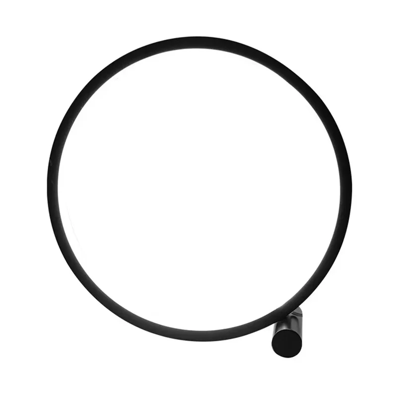 Modern LED Table Lamp Bedroom Circular Desk Lamps For Living Room Black/White Dimmable Bedside Lamp Round Night Light Decoration