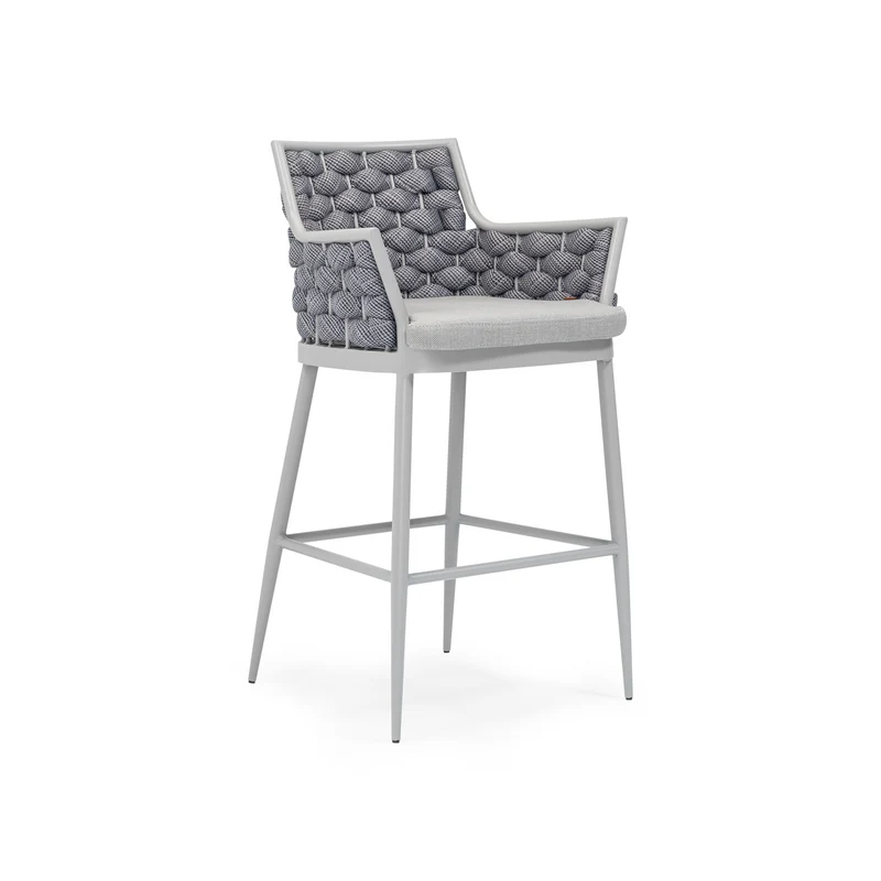 Sancrea Zenna 612- Rope- Wrapped Aluminium Bar & Counter Stool
