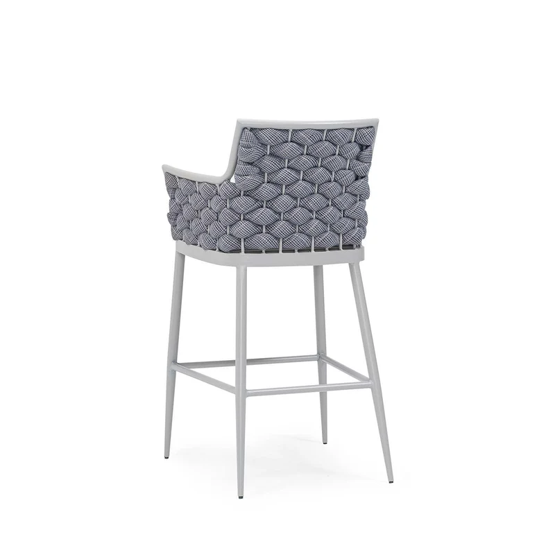 Sancrea Zenna 612- Rope- Wrapped Aluminium Bar & Counter Stool