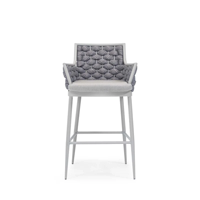 Sancrea Zenna 612- Rope- Wrapped Aluminium Bar & Counter Stool