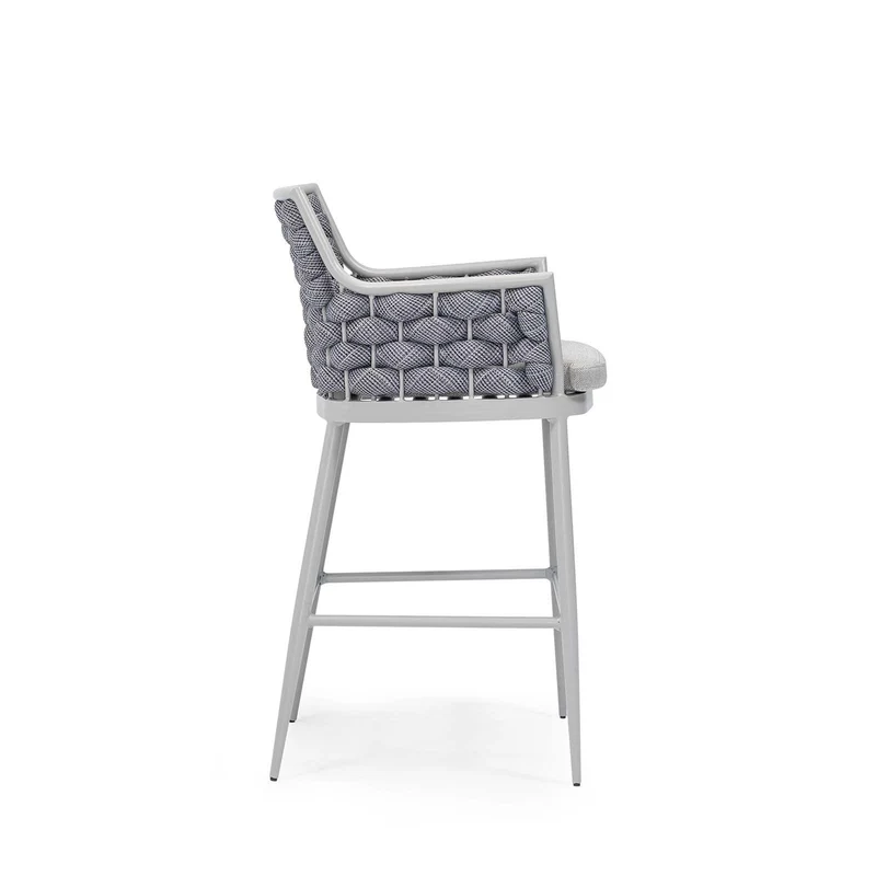 Sancrea Zenna 612- Rope- Wrapped Aluminium Bar & Counter Stool