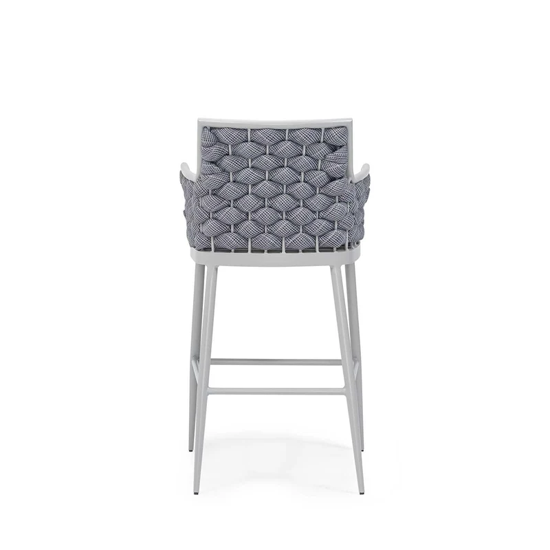 Sancrea Zenna 612- Rope- Wrapped Aluminium Bar & Counter Stool