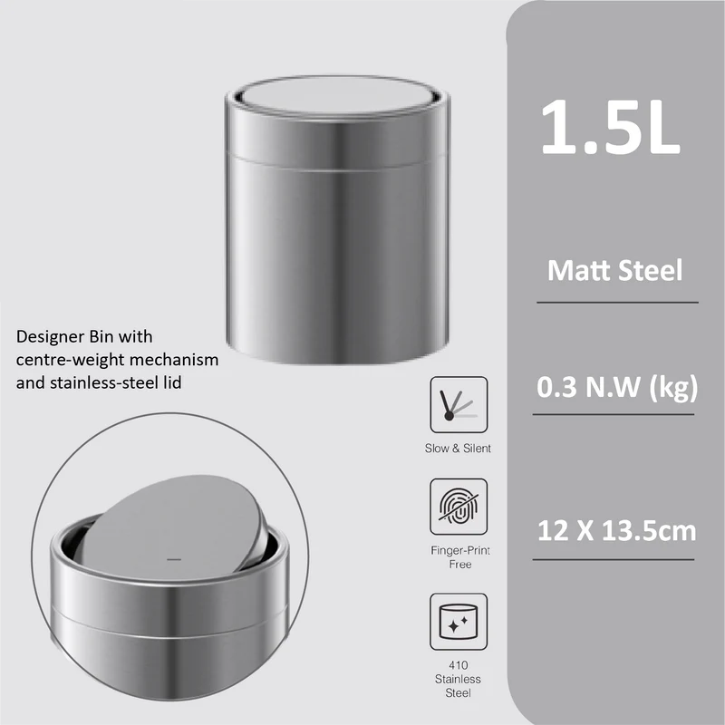 Tuscani JAVA TJ-8863 Swing Lid Bin