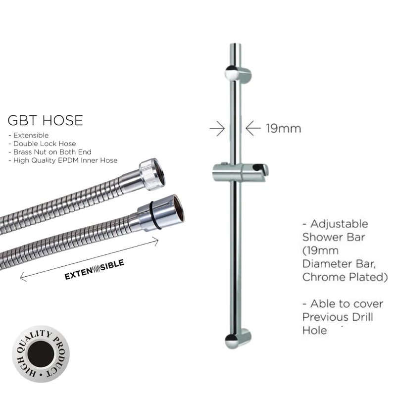 R11 + 1.5m GAT + SS21-25 - Shower Set