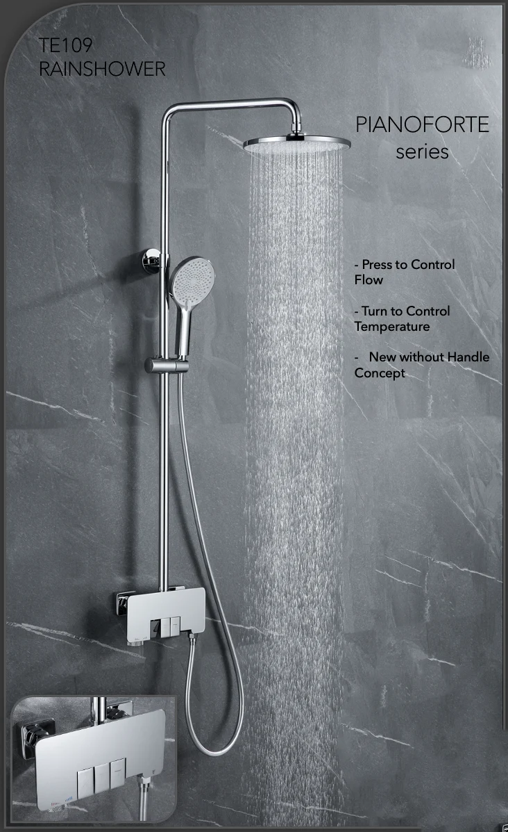 TE109 - Econa Series Rain Shower Set (Pianoforte)