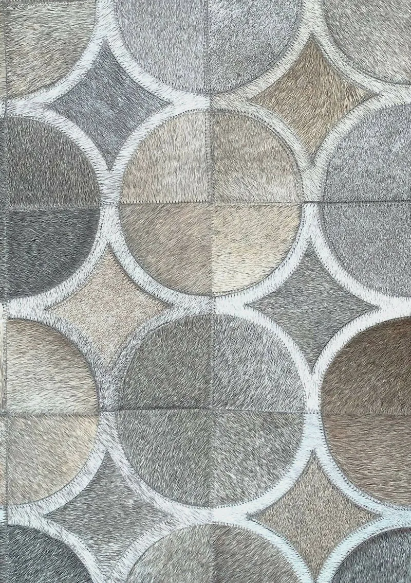 DEKOLAND - Arcade Rug Tan Grey, Grey Stripes
