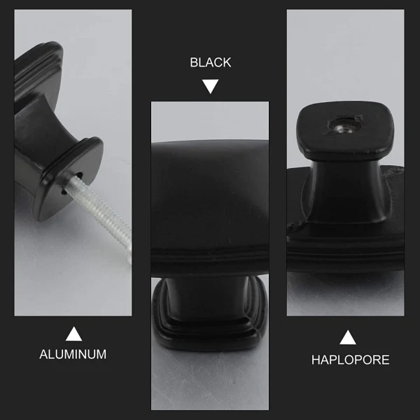 Vila 8067 Aluminum Alloy Drawer Pulls Square Drawer Knobs Cabinet Knobs for Home Office Kitchen Cupboard Dresser (1 pec)