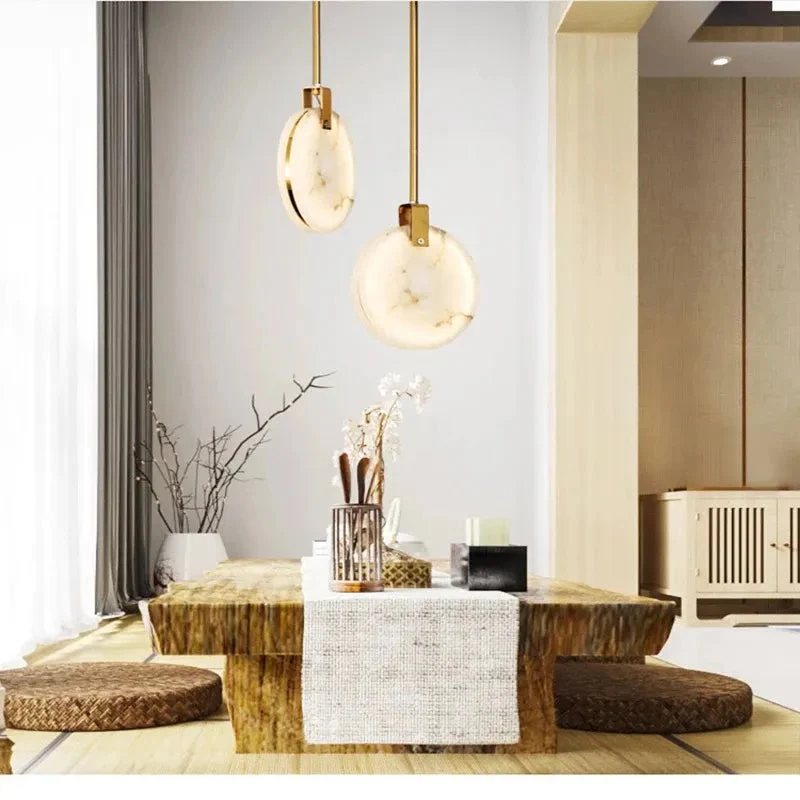 Modern Nordic luminaria creative Resin LED Pendant Lights marble small decoration pendant lamp cafe clothing store bar