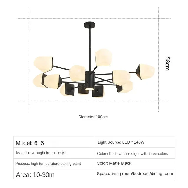 Ice cube chandelier Nordic personality molecular lamp modern magic bean lamp restaurant master bedroom clothing store lamps