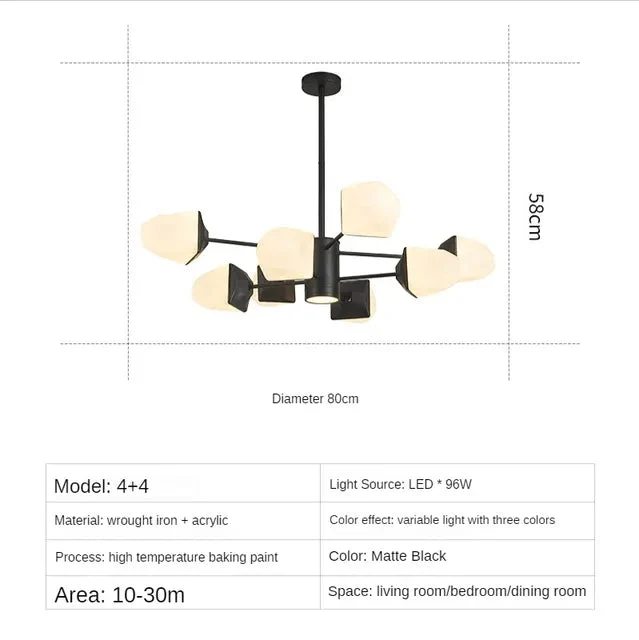 Ice cube chandelier Nordic personality molecular lamp modern magic bean lamp restaurant master bedroom clothing store lamps