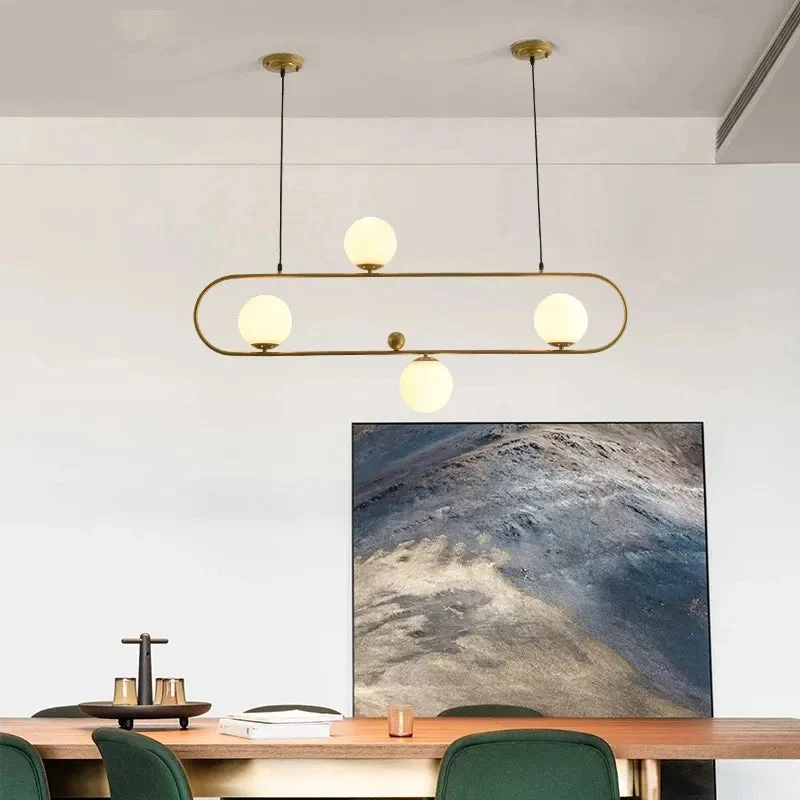 Suspension Golden Pendant Lights Metal Glass Mirror Ball Hanging Lamp Kitchen Modern Lighting Fixtures Hanging Light