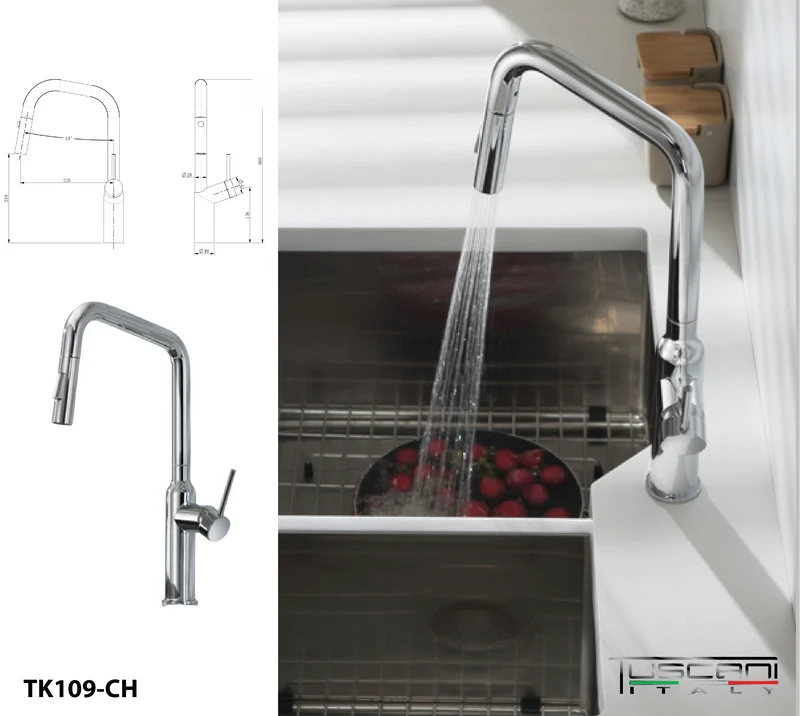 TK109PO - Kitania Series Pull Out Kitchen Mixer