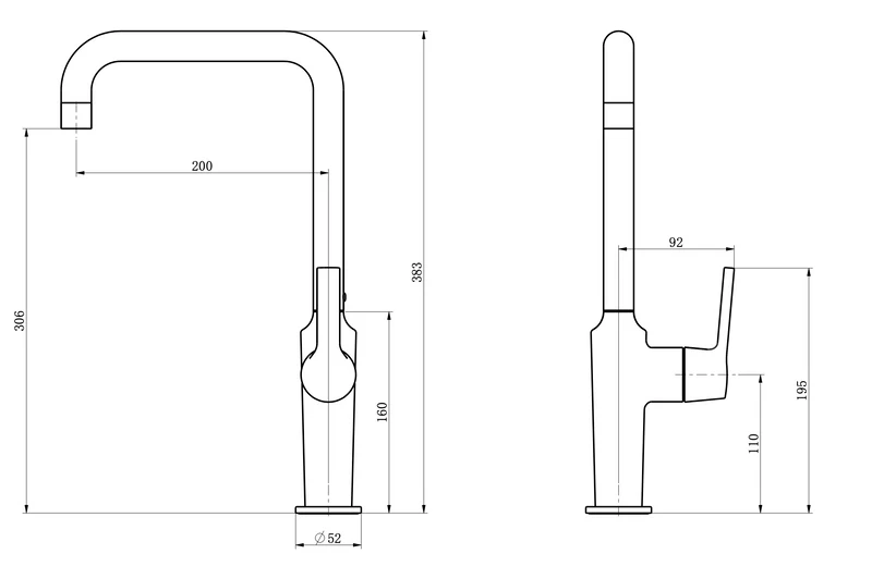 TK101 - Kitania Series Kitchen Mixer