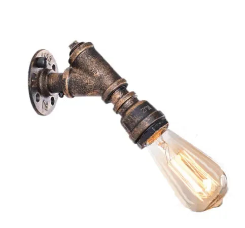 Vintage Wall Lamp Industrial Retro Wall Light Creative Water Pipe Wall Sconce Iron Metal Lamps for Restaurant Cafe Bar Kitchen