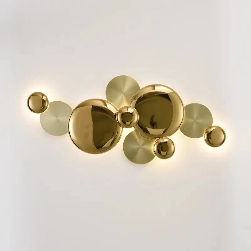 Modern Creative Wall Lamp Living Room Bedroom Luxury Golden Background Wall Combination Decorative Ins Trendy Wall Lamps Fixture