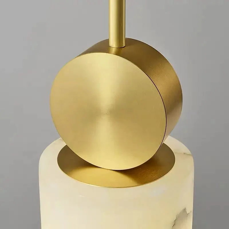 Nordic Modern Copper Marble Light Luxury Pendant Light For Bedroom Restaurant Bedside Lamp Creative Simple Small Chandelier